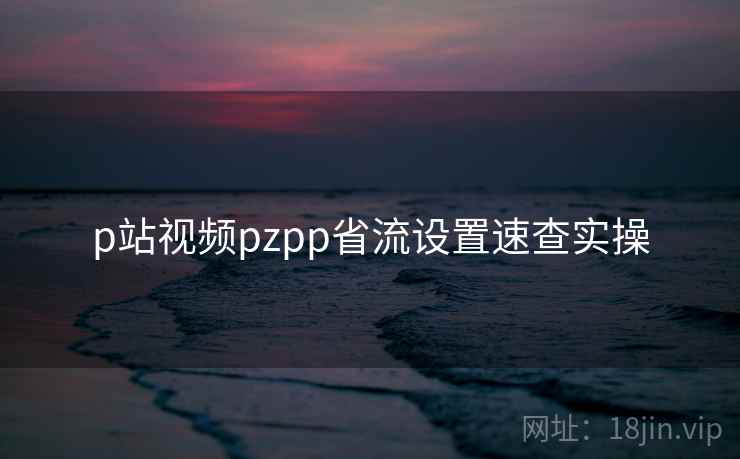 p站视频pzpp省流设置速查实操