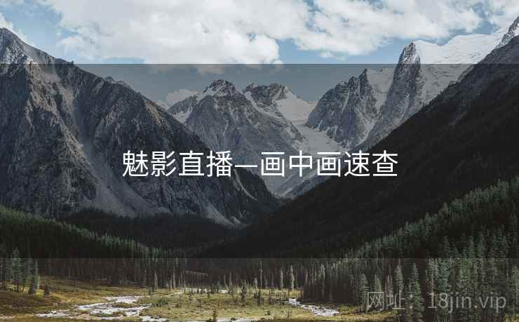 魅影直播—画中画速查